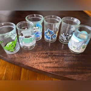 Vintage Lot of 6 Welch's Glass Jelly Jars